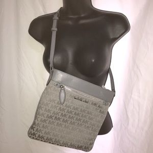 Michael Kors Grey Crossbody bag- Barely Used!
